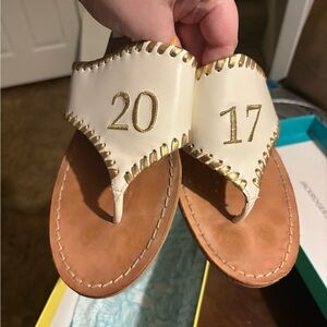 Jack Rogers “2017” classic leather sandals